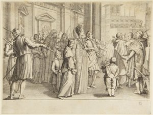 The Grand Duchess Maria Maddalena and the Festival of the Dowry by Jacques Callot