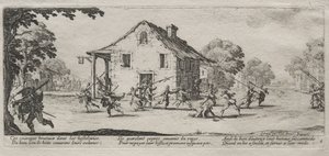 The Large Miseries of War: Marauding, 1633 by Jacques Callot