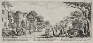 The Large Miseries of War: The Beggars and the Dying by Jacques Callot