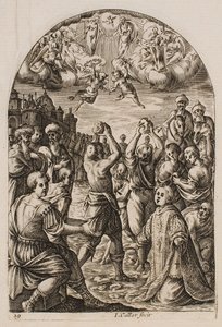 The Martyrdom of St. Stephen, from the series “Pictures of Rome” by Jacques Callot