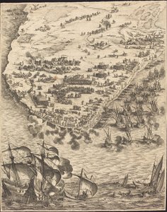 The Siege of La Rochelle [plate 10 of 16, set comprises 1952.8.97-112]