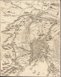 The Siege of La Rochelle [plate 6 of 16] by Jacques Callot