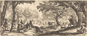 The Stag Hunt by Jacques Callot