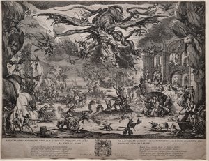 The Temptation of Saint Anthony, Second Version, 1635 by Jacques Callot