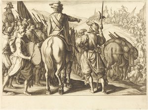 The Troops on the March by Jacques Callot