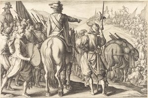 The Troops on the March by Jacques Callot
