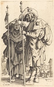 The Two Pilgrims by Jacques Callot