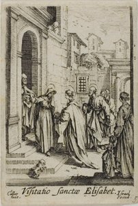 The Visitation of St. Elizabeth, from The Life of the Virgin by Jacques Callot