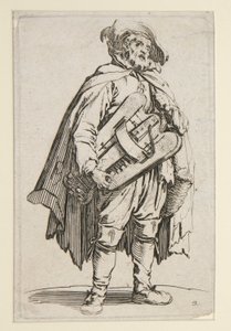 The Hurdy-Gurdy Player, from The Beggars by Jacques Callot