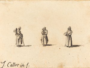 Three Women, One Holding a Child, probably 1634