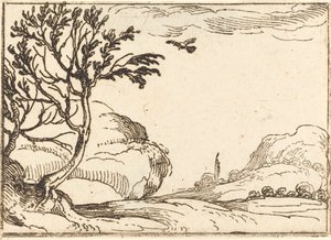Turtle Dove Flying in the Desert by Jacques Callot