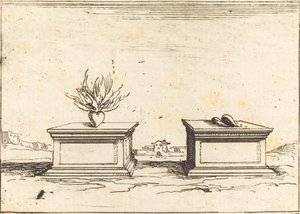 Two Hearts, 1628 by Jacques Callot
