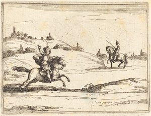 Two Knights by Jacques Callot