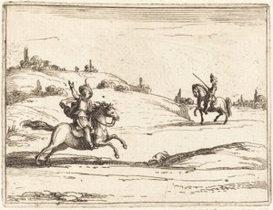Two Knights by Jacques Callot
