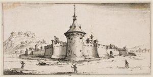 View of a Fortified Village by Jacques Callot