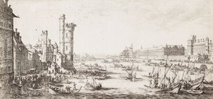 View of the Louvre by Jacques Callot