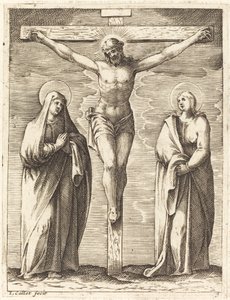 Virgin and Saint John at the Foot of the Cross by Jacques Callot