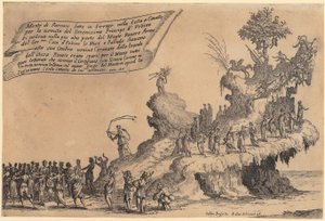 Carriage of Montparnass, Sheet 2 of the Series "War of Beauty" by Jacques Callot
