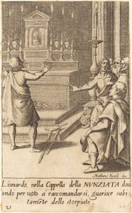 Leonardo by Jacques Callot after Matteo Rosselli