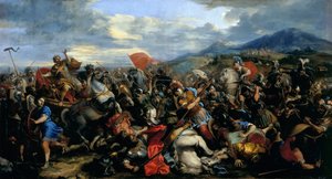 The Battle of Gaugamela in 331 BC