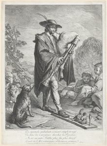 The Bagpipe Player by Jacques Dumont Le Romain, finished by Jean Daullé