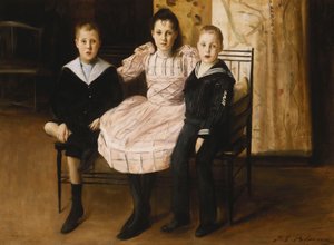 Henry Bernstein and His Brother and Sister, 1892