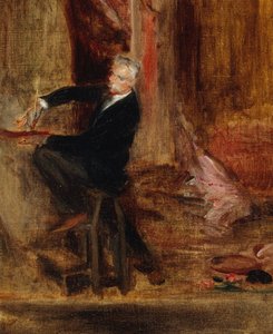 Portrait of Jules Chéret 1836-1933 in his studio, 1892 by Jacques Emile Blanche