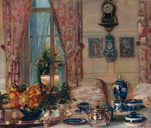 The Dining Room at Offranville by Jacques Emile Blanche