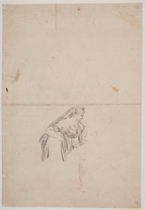 Study for a Mourning Female Figure by Jacques Francois Joseph Saly