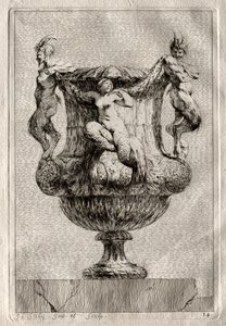 Suite of Vases: Plate 14, 1746 by Jacques Francois Joseph Saly