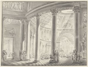 Interior of a Dome Church by Jacques François Blondel