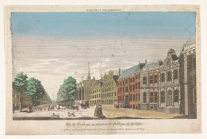 View of the Lange Voorhout in The Hague by Jacques Gabriel Huquier