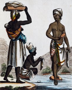 Washerwomen from Santo Domingo, from Encyclopedie des Voyages by Jacques Grasset de Saint Sauveur
