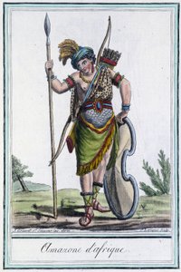 African Amazon - in Encyclopedia of Travels by Grasset St Sauveur, ed. 1796 by Jacques Grasset de Saint Sauveur