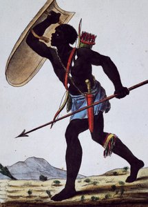 Juida Warrior, Africa, from Encyclopedia of Voyages