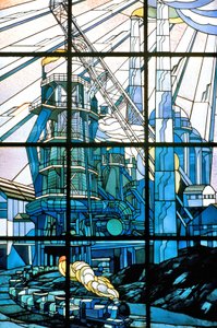 Nancy, Art Nouveau, Stained glass windows at the seat of Pont a Mousson
