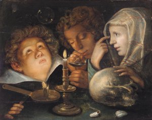A Vanitas Allegory, Homo Bulla Est by Jacques II de Gheyn