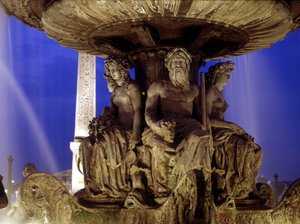 Fountain of Place de la Concorde in Paris.
