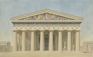 Temple T at Selinunte (Sicily), Restored Elevation of the Main Facade