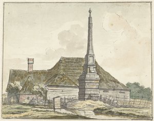 The Milestone or Boundary Post at Halfweg by Jacques Kuyper