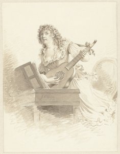 Lady Playing a Guitar by Jacques Kuyper