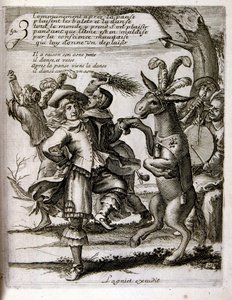17th century engraved illustration from a collection of proverbs by Jacques Lagniet by Jacques Lagniet