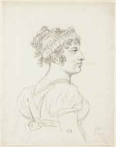 Bust of Caroline Bonaparte, Princess Murat, Queen of Naples by Jacques Louis David