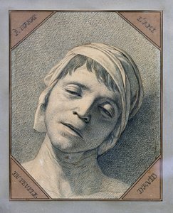 Head of Marat by Jacques Louis David