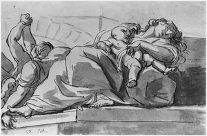 Plague Episode by Jacques Louis David