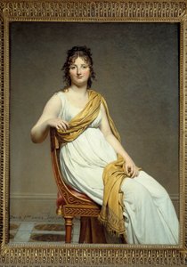 Portrait of Madame Raymond Verninac (1780-1827) Sister of Eugene Delacroix Painting by Jacques Louis David (1748-1825) 1799. Musee du Louvre, Paris by Jacques Louis David