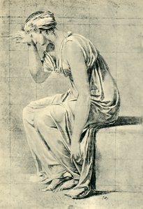 Seated woman by Jacques Louis David