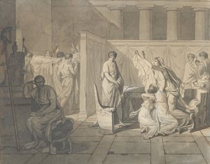 Study for The Lictors Bringing Brutus the Bodies of his Sons by Jacques Louis David