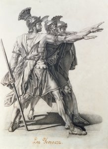 The Oath of the Horatii (detail) by Jacques Louis David