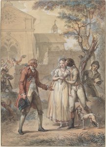 The Kiss Returned by Jacques Louis François Touzé